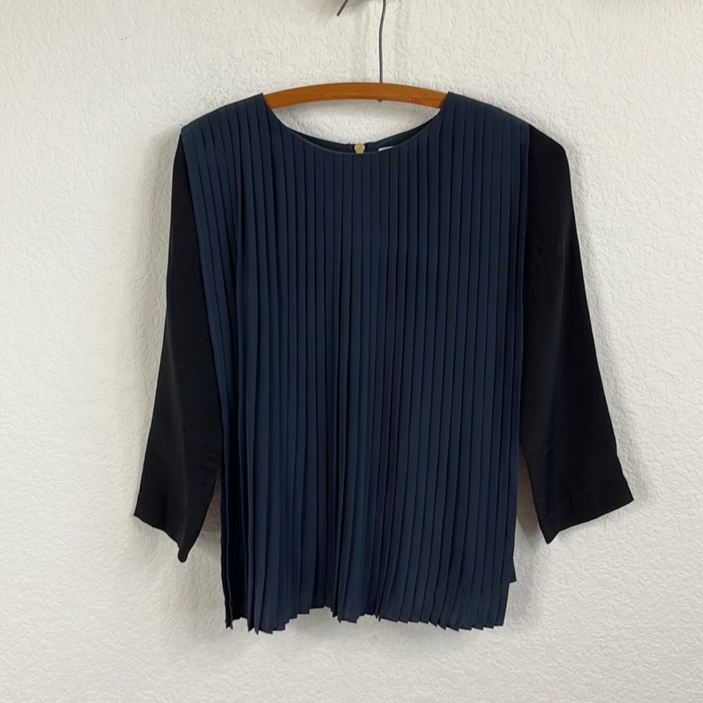 Anthropologie HD in Paris Accordion Pleat Blouse